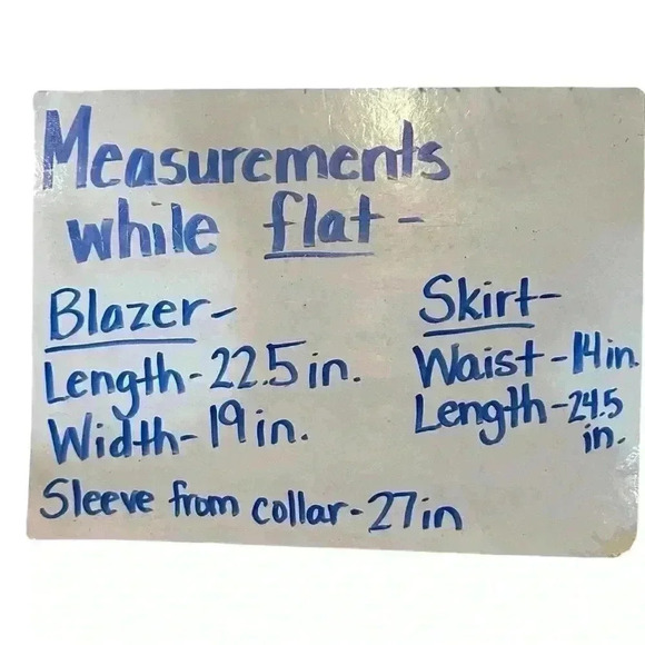 Kasper & Co ASL Vintage Green Viscose Blazer Jacket And Skirt Set Women’s Size 8 - Picture 16 of 16